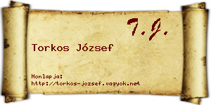 Torkos József névjegykártya
